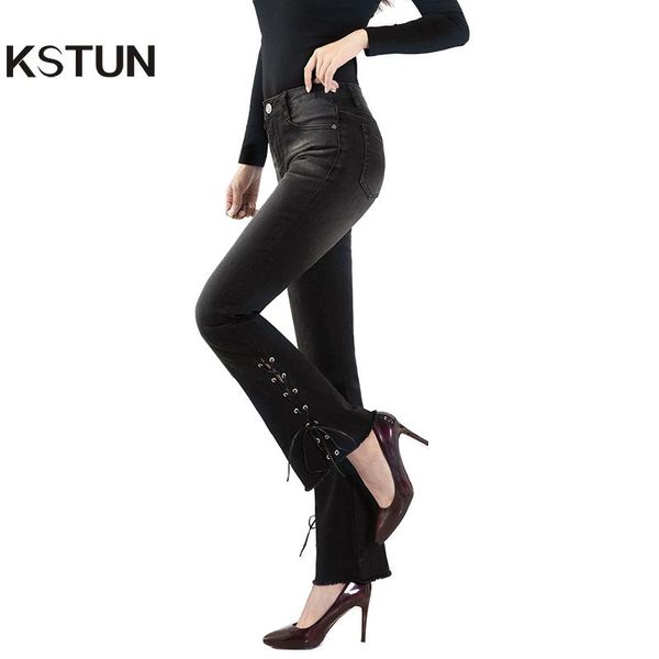 women's jeans ferzige for women 2021 fashion designer bell bottom vintage side drawstring black stretch high waist boot cut flare pants, Blue 
women's jeans ferzige for women 2021 fashion designer bell bottom vintage side drawstring black stretch high waist boot cut flare pants, Blue