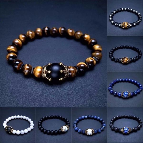 natural tiger's eye crown shaped bead bracelet men's luxury jewelry gift charm chain brings good luck beaded, strands, Black
natural tiger's eye crown shaped bead bracelet men's luxury jewelry gift charm chain brings good luck beaded, strands, Black