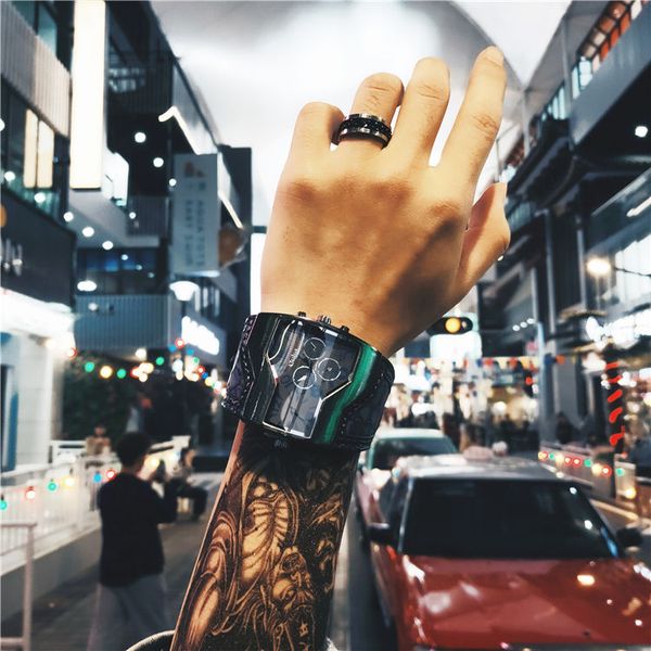 european and american fashion highend cool smart guy watch male student korean fashion unique personality quartz watch black technology wat, Slivery;brown
european and american fashion highend cool smart guy watch male student korean fashion unique personality quartz watch black technology wat, Slivery;brown