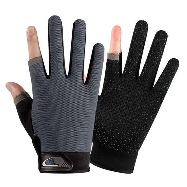 cycling gloves 1pair fishing bicycle outdoor anti-slip 2 cut finger sports fish equipment angling bike accessories, Black
cycling gloves 1pair fishing bicycle outdoor anti-slip 2 cut finger sports fish equipment angling bike accessories, Black