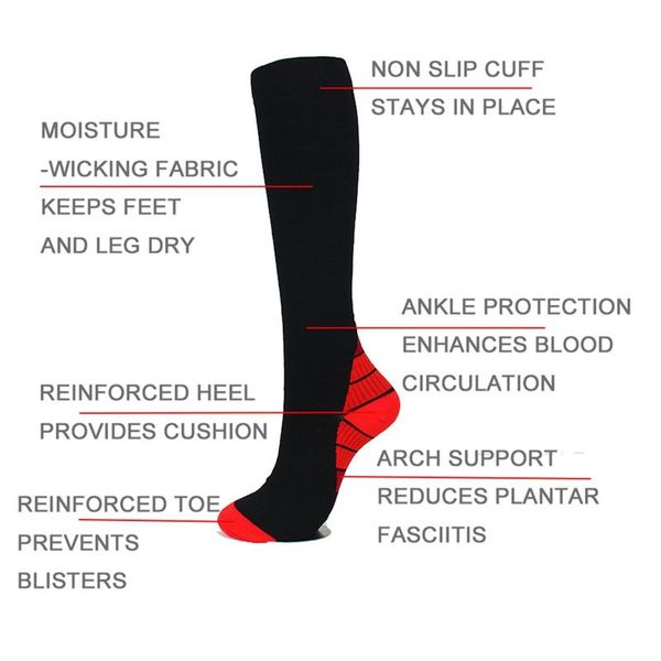 sports socks professional breathable for men women marathon long run tube calf compression, Black
sports socks professional breathable for men women marathon long run tube calf compression, Black
