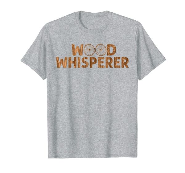 wood whisperer carpenter woodworker t-shirt - carpentry, White;black