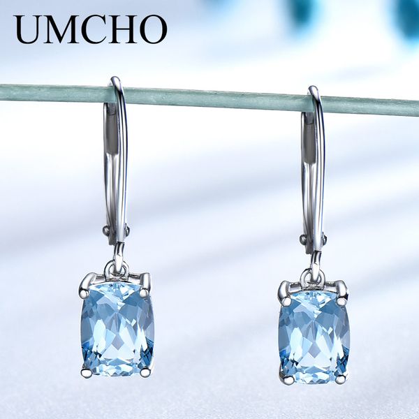 umcho genuine 925 sterling silver sky blue z drop earrings elegant gemstone wedding engagement jewelry for women gifts, Golden;silver
umcho genuine 925 sterling silver sky blue z drop earrings elegant gemstone wedding engagement jewelry for women gifts, Golden;silver