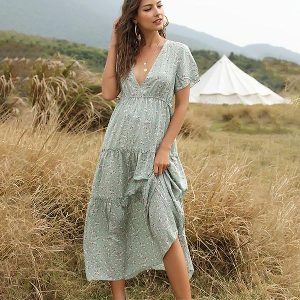 summer fashion casual deep v neck ladies short sleeve empire dress floral patchwork basic ruffle split boho party dresses, White;black
summer fashion casual deep v neck ladies short sleeve empire dress floral patchwork basic ruffle split boho party dresses, White;black