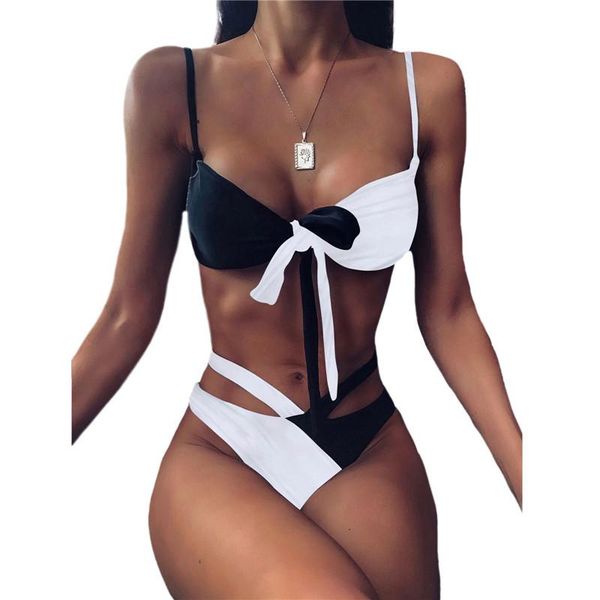 women's swimwear cross straps bikini suits bather bathing suit backless suspender and tight high waist thong split swimsuit, White;black
women's swimwear cross straps bikini suits bather bathing suit backless suspender and tight high waist thong split swimsuit, White;black