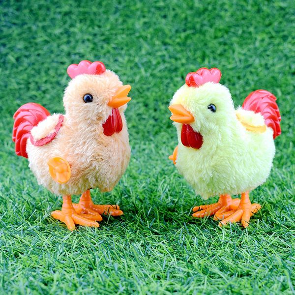 1pc cute plush wind up chicken educational toy clockwork jumping walking chicks toys for children gifts
1pc cute plush wind up chicken educational toy clockwork jumping walking chicks toys for children gifts