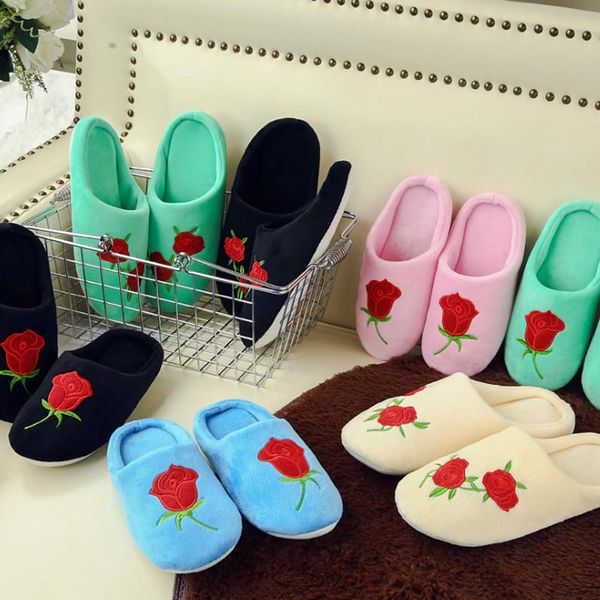 slippers rose flower printed women winter home indoor shoes warm soft bedroom lovers couples embroidery colors, Black
slippers rose flower printed women winter home indoor shoes warm soft bedroom lovers couples embroidery colors, Black