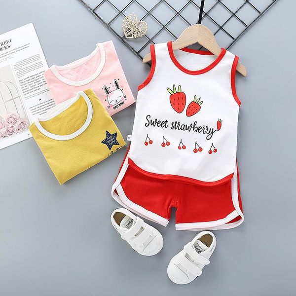 clothing sets 2021 summer children's vest set boys' sports pure cotton girls' leisure fashion suit korean wear outdoor clothe, White
clothing sets 2021 summer children's vest set boys' sports pure cotton girls' leisure fashion suit korean wear outdoor clothe, White