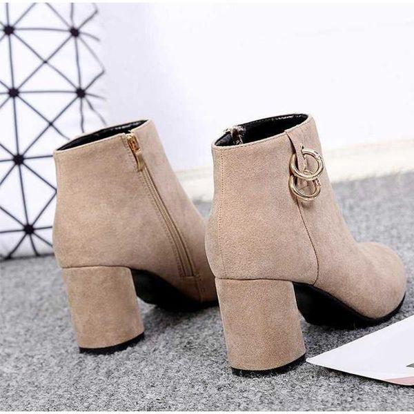 boots ankle autumn ladies shoes zipper chain high drop women flock pumps heels pointed toe plus size shoe plush, Black
boots ankle autumn ladies shoes zipper chain high drop women flock pumps heels pointed toe plus size shoe plush, Black