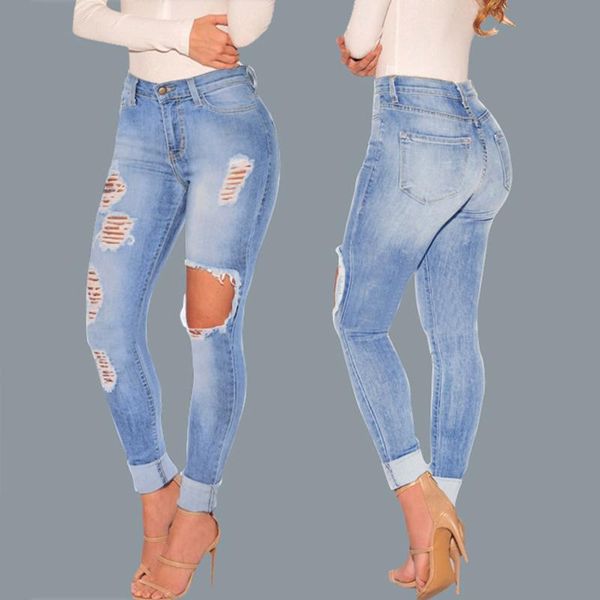 women's jeans high waisted ripped for women bulift distressed stretch juniors straight skinny pencil pants trousers streetwear, Blue
women's jeans high waisted ripped for women bulift distressed stretch juniors straight skinny pencil pants trousers streetwear, Blue