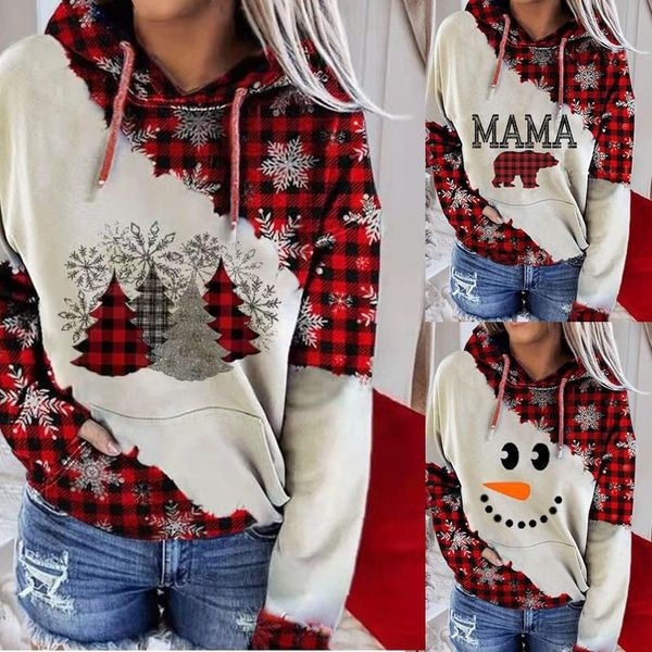 women's sweaters women casual hoodies vintage christmas printed contrast splice long sleeve hoodie sweatshirt strap winter clothes, White;black
women's sweaters women casual hoodies vintage christmas printed contrast splice long sleeve hoodie sweatshirt strap winter clothes, White;black