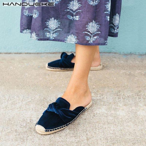 slippers 2021 insta style knotted espadrilles slides velvet mules vacation beach shoes women summer sole flats sandals, Black
slippers 2021 insta style knotted espadrilles slides velvet mules vacation beach shoes women summer sole flats sandals, Black