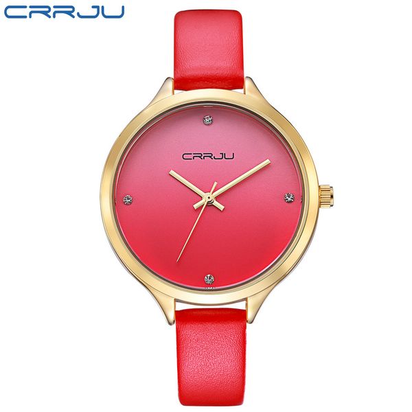 women watches brand crrju fashion quartz-watch women's clock relojes mujer dress ladies watch business red leather wristwatches 210517, Slivery;brown
women watches brand crrju fashion quartz-watch women's clock relojes mujer dress ladies watch business red leather wristwatches 210517, Slivery;brown