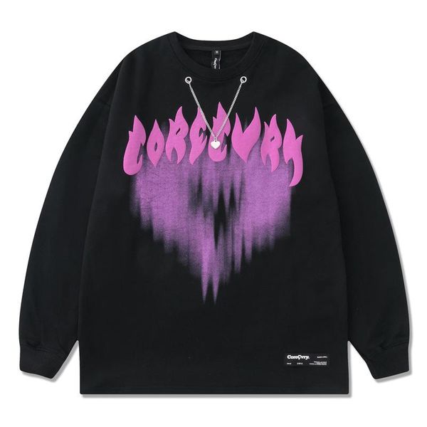 men's hoodies & sweatshirts c277 spring fall men oversize loose cotton love 3d print trendy necklace hip hop streetwear pullove, Black
men's hoodies & sweatshirts c277 spring fall men oversize loose cotton love 3d print trendy necklace hip hop streetwear pullove, Black