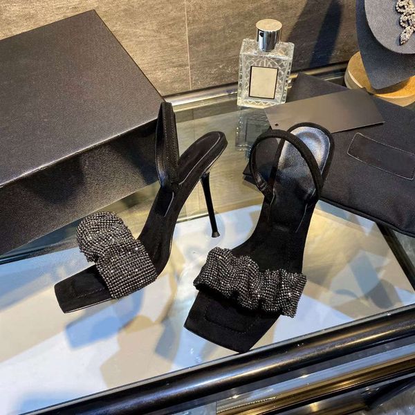 2021 early spring crystal high heels with square toe rhinestone sandals hollow european and american style stiletto women's shoes, Black
2021 early spring crystal high heels with square toe rhinestone sandals hollow european and american style stiletto women's shoes, Black