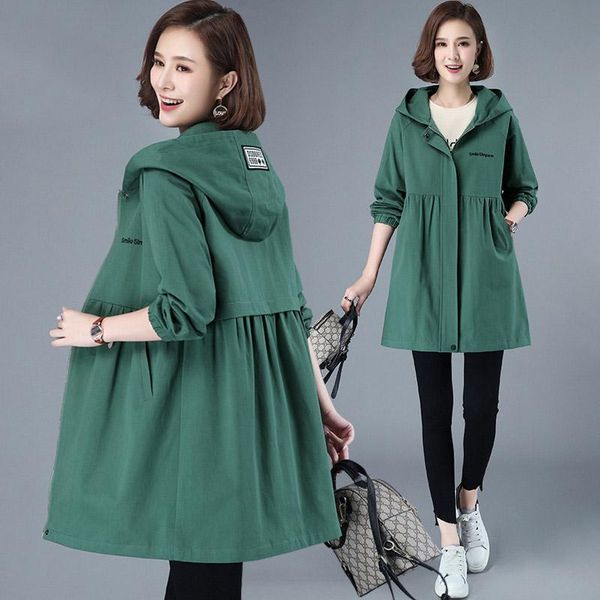 women's trench coats 2021women's jacket spring autumn hooded causal office windbreaker coat famale basic jackets zipper vintage ou, Tan;black
women's trench coats 2021women's jacket spring autumn hooded causal office windbreaker coat famale basic jackets zipper vintage ou, Tan;black