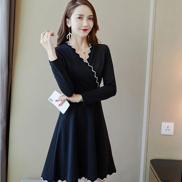 casual dresses business dress for women office female ladies elegant korean fashion style social work 2021 ta1153, Black;gray
casual dresses business dress for women office female ladies elegant korean fashion style social work 2021 ta1153, Black;gray