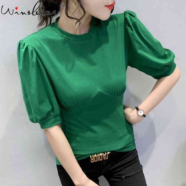 women's t-shirt summer european clothes cotton fashion solid folds women short sleeve all match casual tees 2021 t14004a, White
women's t-shirt summer european clothes cotton fashion solid folds women short sleeve all match casual tees 2021 t14004a, White