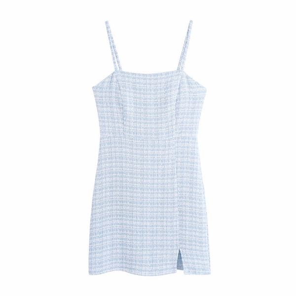 sweet women square collar a-line dress summer fashion ladies england style female textured mini strap 210515, Black;gray
sweet women square collar a-line dress summer fashion ladies england style female textured mini strap 210515, Black;gray