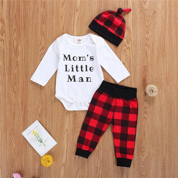 clothing sets autumn three piece christmas baby boy clothes unique letter long-sleeved romper fashion plaid trousers with hat set outfit, White
clothing sets autumn three piece christmas baby boy clothes unique letter long-sleeved romper fashion plaid trousers with hat set outfit, White