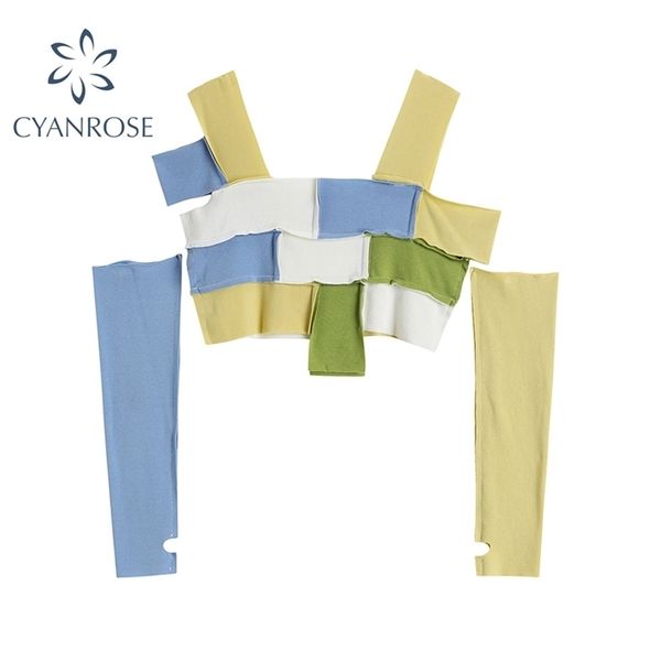 streetwear blue&yellow patchwork checkerboard camisole women summer vintage trendy party clubwear bar knitting crop 210515, White
streetwear blue&yellow patchwork checkerboard camisole women summer vintage trendy party clubwear bar knitting crop 210515, White