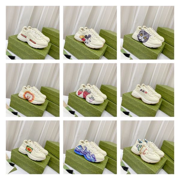 2021 new rhyton series high-sports casual shoes size 35-44, Black 
2021 new rhyton series high-sports casual shoes size 35-44, Black