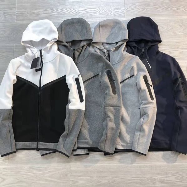 designer fashion mens casual jacket new tech fleece chest adhesive tape zipper nine color men's hooded cardigan spring and autumn sport, Black;brown
designer fashion mens casual jacket new tech fleece chest adhesive tape zipper nine color men's hooded cardigan spring and autumn sport, Black;brown