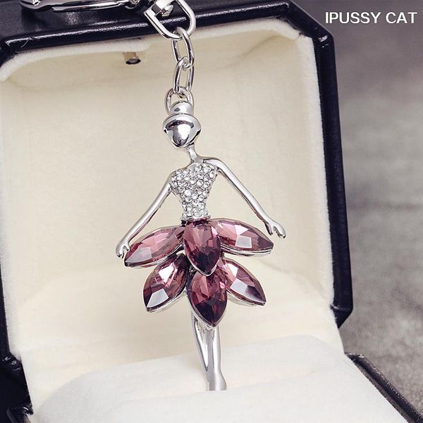 keychains car key chain ring luxury crystal diamond sweet ballet princess keychain women female gifts, Silver
keychains car key chain ring luxury crystal diamond sweet ballet princess keychain women female gifts, Silver