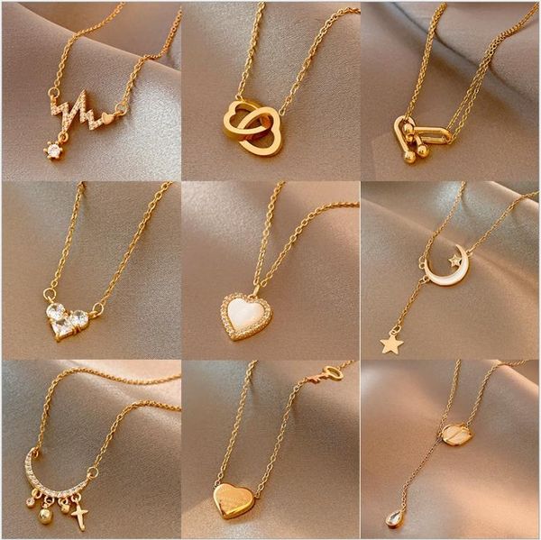 chains wholesale online celebrity titanium steel necklace female retro personality love clavicle chain temperament ins wind pendan, Silver
chains wholesale online celebrity titanium steel necklace female retro personality love clavicle chain temperament ins wind pendan, Silver