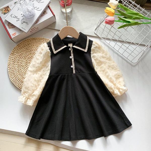 girl's dresses girls' fashion spring 2022 classic long sleeve little black puffy dress party children's clothing autumn, Red;yellow
girl's dresses girls' fashion spring 2022 classic long sleeve little black puffy dress party children's clothing autumn, Red;yellow