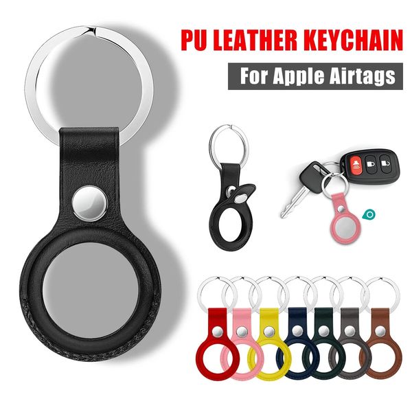 portable pure pu leather protective cover sleeve with keychain for apple airtags bluetooth tracker - grey, Silver
portable pure pu leather protective cover sleeve with keychain for apple airtags bluetooth tracker - grey, Silver