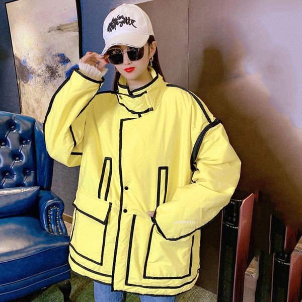 women's down & parkas 2021 autumn winter loose padded jacket women fashion coat casual cotton pocket, Black
women's down & parkas 2021 autumn winter loose padded jacket women fashion coat casual cotton pocket, Black