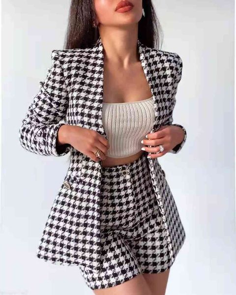 women's tracksuits xikom tweed duas peças conjunto feminino vintage v pescoço manga longa senhora do escritório magro blazer casaco alt, Gray
women's tracksuits xikom tweed duas peças conjunto feminino vintage v pescoço manga longa senhora do escritório magro blazer casaco alt, Gray