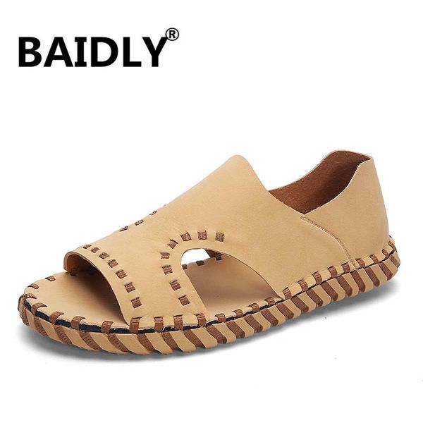 sandals summer men fashion beach classic light genuine leather shoes handmade sewing male water sneakers, Black
sandals summer men fashion beach classic light genuine leather shoes handmade sewing male water sneakers, Black