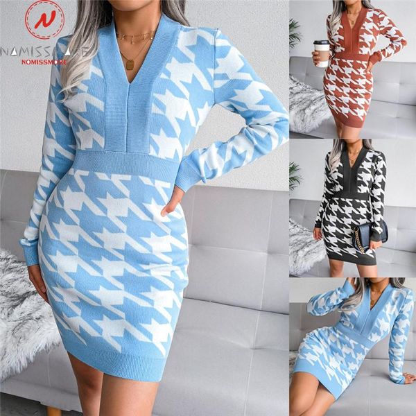 casual dresses elegant women plaid print pencil dress patchwork designv-neck long sleeve mid waist spring autumn slim hips knitted mini, Black;gray
casual dresses elegant women plaid print pencil dress patchwork designv-neck long sleeve mid waist spring autumn slim hips knitted mini, Black;gray