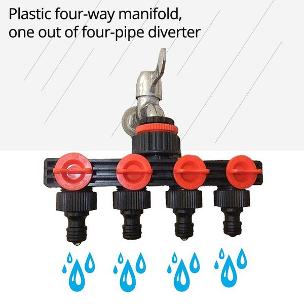4-way garden hose splitter water connectors distributor drip pipe connector practical irrigation equipment watering equipments
4-way garden hose splitter water connectors distributor drip pipe connector practical irrigation equipment watering equipments