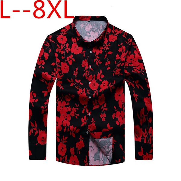 10xl 8xl 6xl men's shirts floral printed man casual loose shirt fashion classic men dress shirt men's long sleeve brand clothing, White;black
10xl 8xl 6xl men's shirts floral printed man casual loose shirt fashion classic men dress shirt men's long sleeve brand clothing, White;black