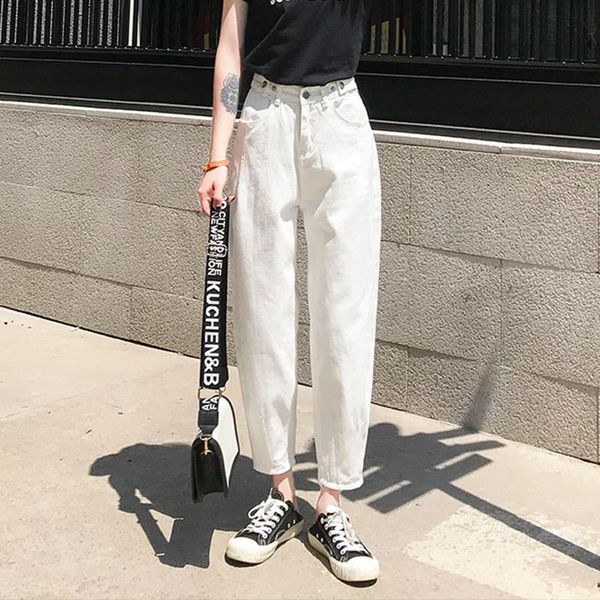 colors elastic waist jeans woman green white mom button high harem pants plus size women denim street style women's, Blue
colors elastic waist jeans woman green white mom button high harem pants plus size women denim street style women's, Blue