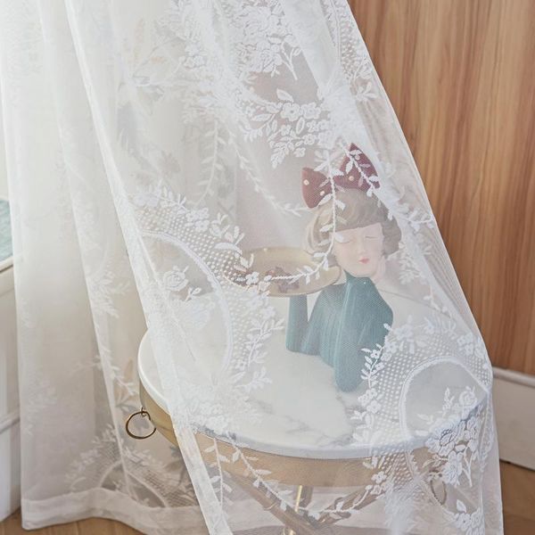 curtain & drapes french luxury white embroidery tulle princess sheer curtains romantic voile for living room bedroom window drape m190z
curtain & drapes french luxury white embroidery tulle princess sheer curtains romantic voile for living room bedroom window drape m190z