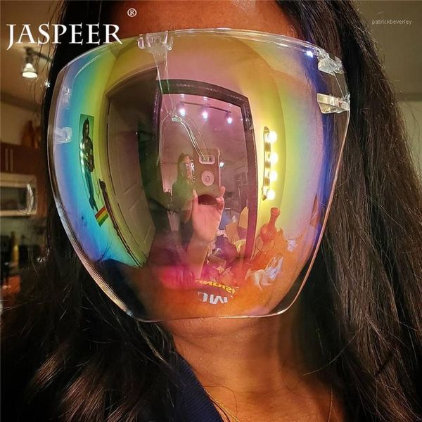 sunglasses jaspeer faceshield men oversized women one piece safety glasses mask protective goggle glass, White;black
sunglasses jaspeer faceshield men oversized women one piece safety glasses mask protective goggle glass, White;black