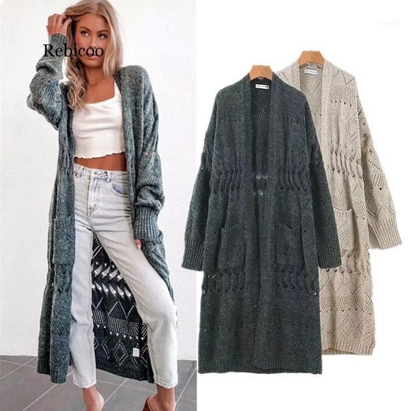 rebicoo sweater women autumn and winter openwork cardigan long sleeve v-neck solid color pockets streetwear1, White
rebicoo sweater women autumn and winter openwork cardigan long sleeve v-neck solid color pockets streetwear1, White