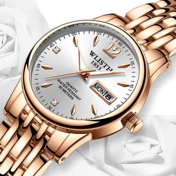 wristwatches 2021 women watch luxury rose gold brand fashion dress ladies wristwatch stainless steel week date quartz clock female, Slivery;brown
wristwatches 2021 women watch luxury rose gold brand fashion dress ladies wristwatch stainless steel week date quartz clock female, Slivery;brown
