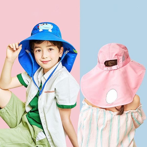 wide brim hats summer children sun hat kids outdoor neck ear cover anti uv protection beach caps boy girl travel flap cap for 1-19 years, Blue;gray
wide brim hats summer children sun hat kids outdoor neck ear cover anti uv protection beach caps boy girl travel flap cap for 1-19 years, Blue;gray