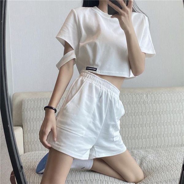 women's shorts pants ~ casual suit short personalized + high waist slimming wide leg ins two-piece, White;black
women's shorts pants ~ casual suit short personalized + high waist slimming wide leg ins two-piece, White;black