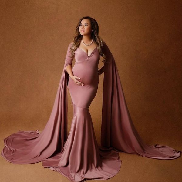 designer mermaid maternity dresses with long puffy sleeves v neck custom made bridal pregnancy pography dressing gow casual, Black;gray
designer mermaid maternity dresses with long puffy sleeves v neck custom made bridal pregnancy pography dressing gow casual, Black;gray