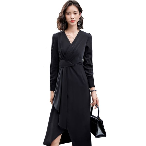 casual dresses 2021 latest fashion black full sleeve v-neck ruffle ladies dress women for spring rdqj, Black;gray
casual dresses 2021 latest fashion black full sleeve v-neck ruffle ladies dress women for spring rdqj, Black;gray