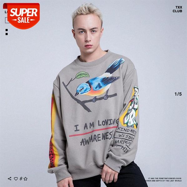 european and american fashion brand autumn winter men's clothing coconut kanye hand-painted graffiti round neck sweater #2o9m, Black
european and american fashion brand autumn winter men's clothing coconut kanye hand-painted graffiti round neck sweater #2o9m, Black