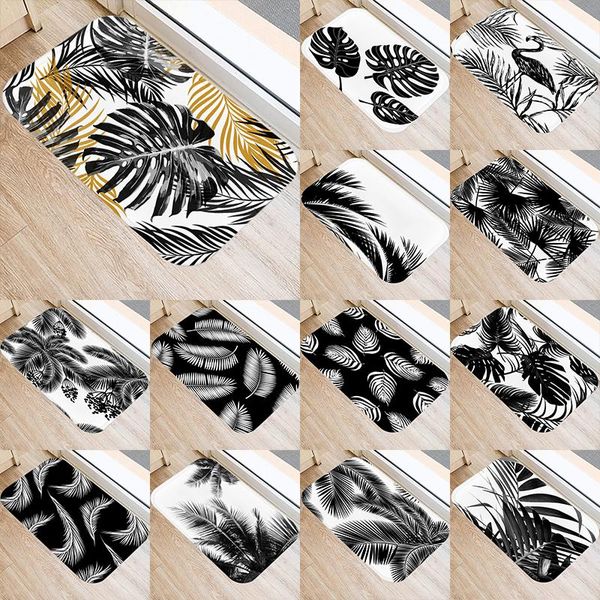 nordic tropical palm plants kitchen entrance 40*60 door mat coral velvet carpet rubber indoor floor mats non-anti-slip rug 48061 carpets
nordic tropical palm plants kitchen entrance 40*60 door mat coral velvet carpet rubber indoor floor mats non-anti-slip rug 48061 carpets