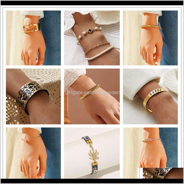 other bracelets drop delivery 2021 dream ce jewelry fashion simple bracelet for women aecwf, Golden;silver
other bracelets drop delivery 2021 dream ce jewelry fashion simple bracelet for women aecwf, Golden;silver