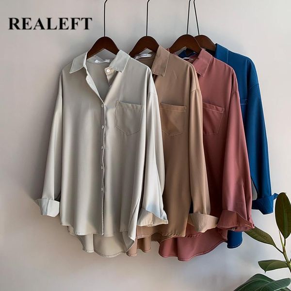 women's jackets realeft spring autumn one pocket turn-down collar blouse 2021 casual loose female workwear office shirts, Black;brown
women's jackets realeft spring autumn one pocket turn-down collar blouse 2021 casual loose female workwear office shirts, Black;brown